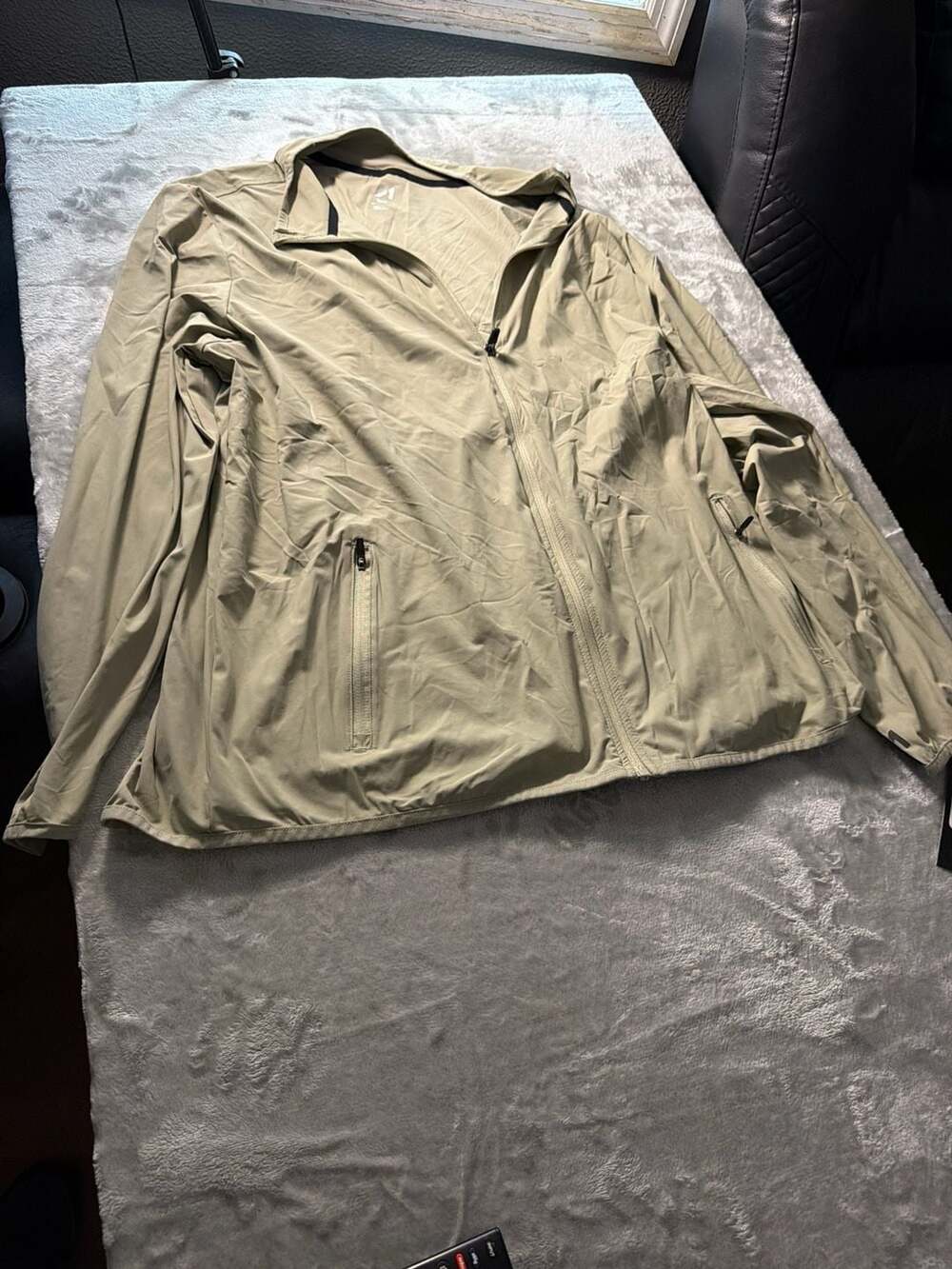 AL1VE Qwick-Dry Full Zip Lightweight Athletic Jacket in Laurel Oak